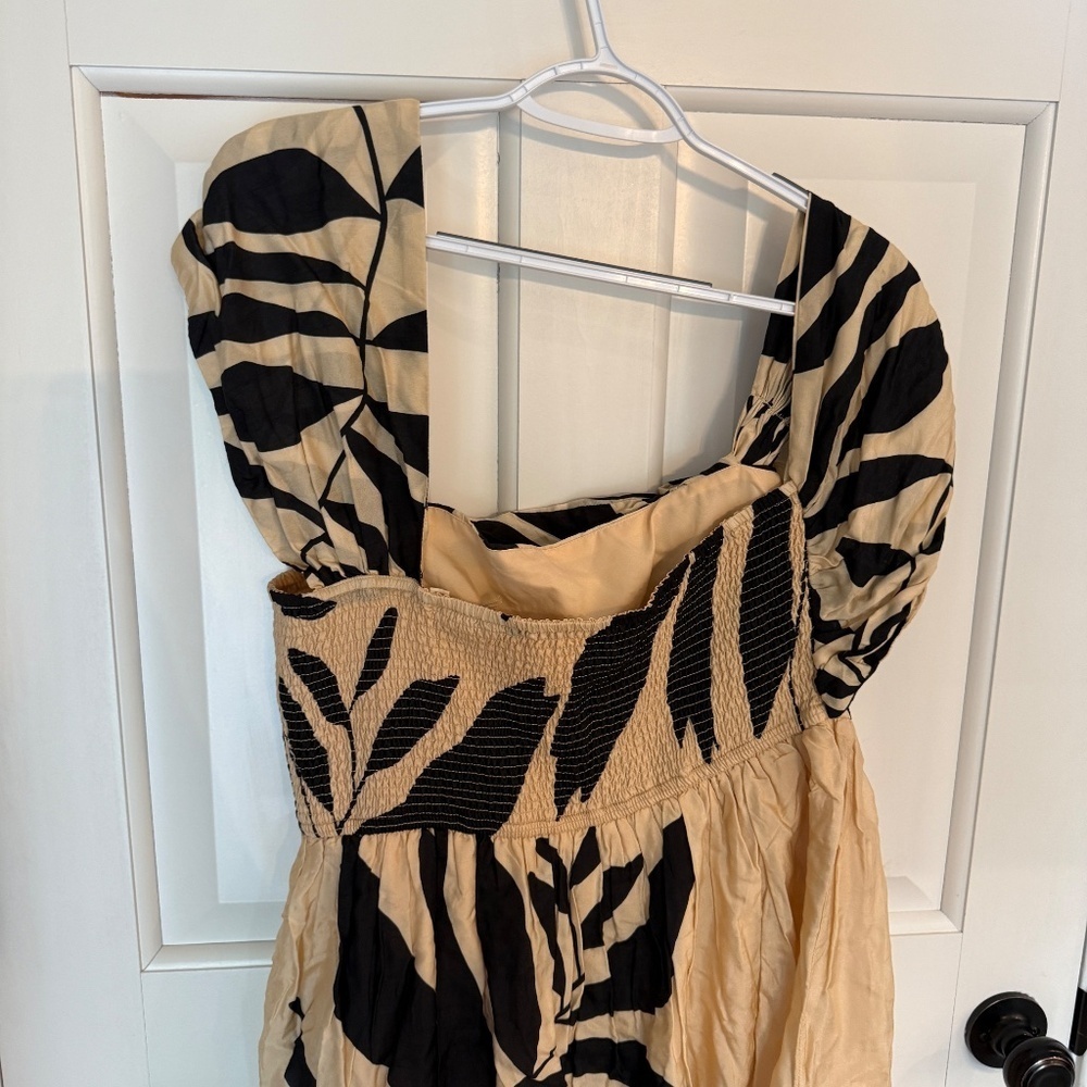 New! Anthropologie LetMeBe Palm Printed One Shoulder Maxi Dress 45477 - Picture 9 of 14